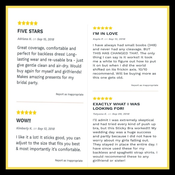 STRAPLESS BACKLESS Reusable Washable wing BRA COMES W FREE PASTIES - Picture 3 of 4